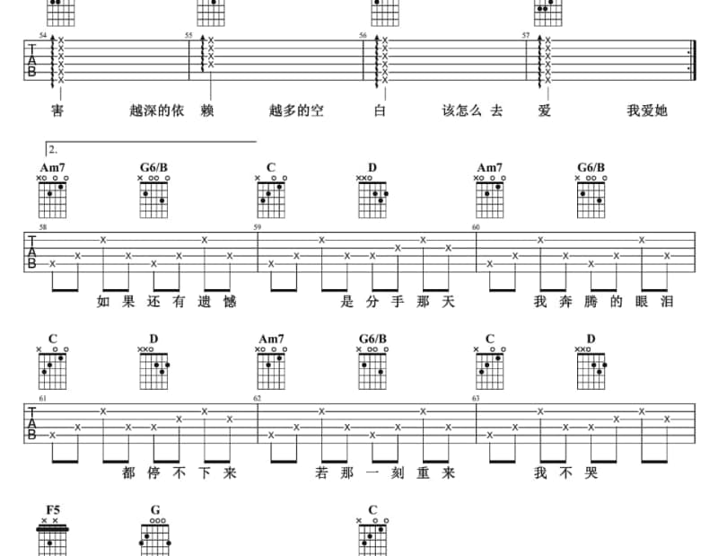 《痴情冢》吉他谱_贾青