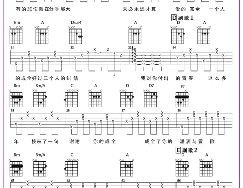 《故乡人》吉他谱_兰卡措