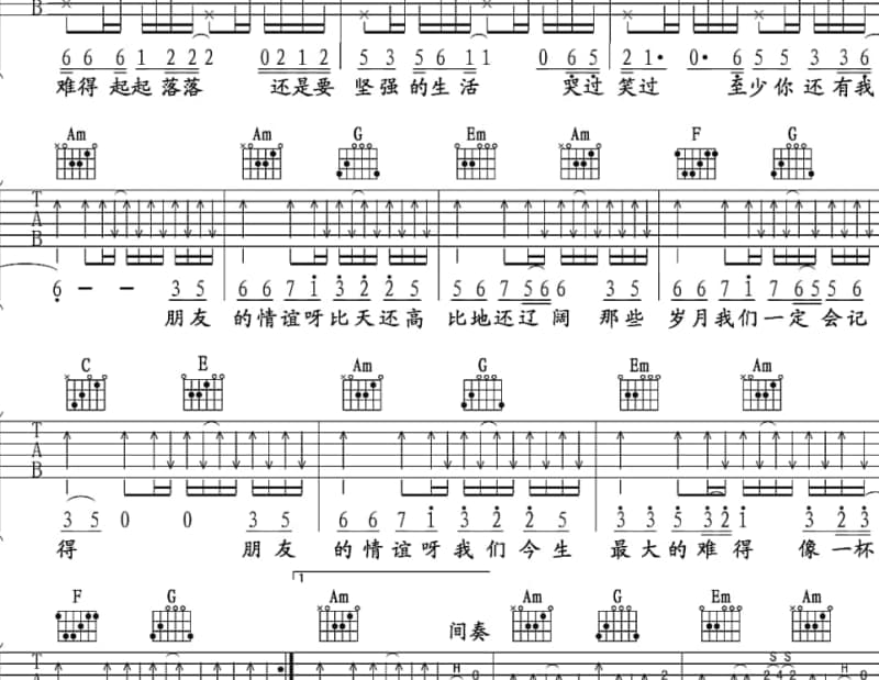 《心中的高原》吉他谱_降央卓玛