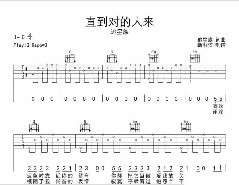 《面包啤酒》吉他谱_金池