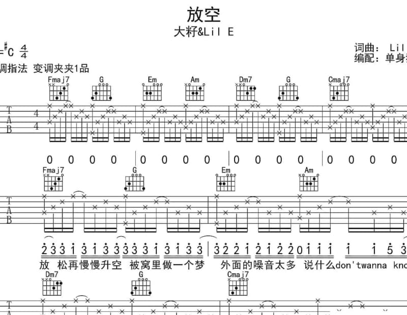 《爱与希望》吉他谱_金美辰