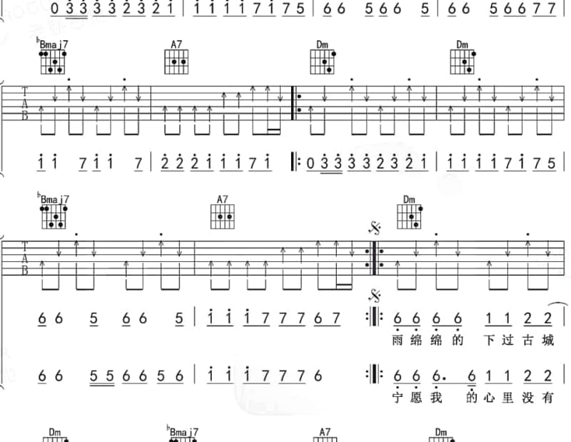 《心灵的对话》吉他谱_乐莉立
