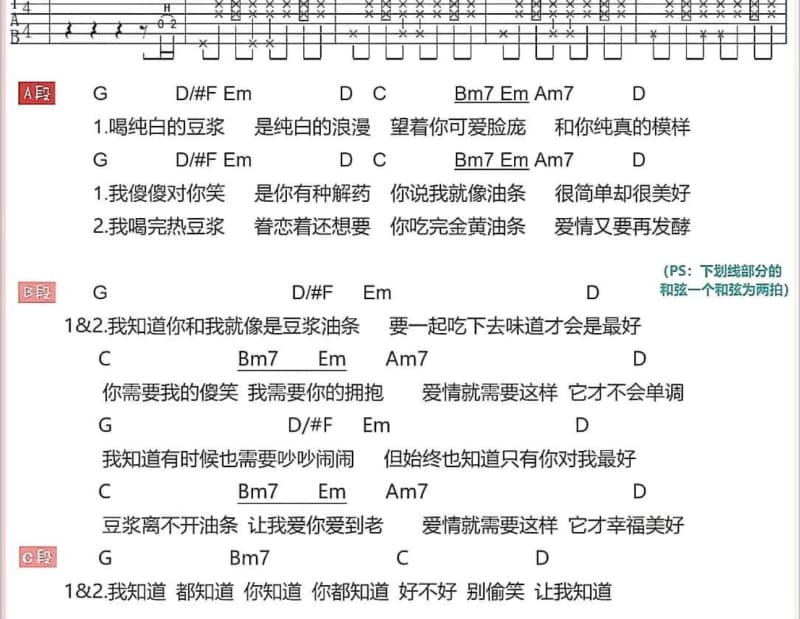 《说一万句我爱你》吉他谱_乐桐