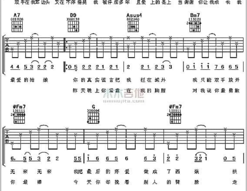 《爱一直都存在》吉他谱_黎冰冰