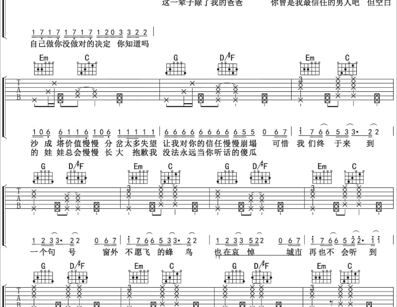 《山丹丹开花红艳艳》吉他谱_李谷一