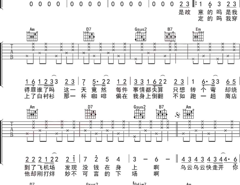 《真善美》吉他谱_方琼
