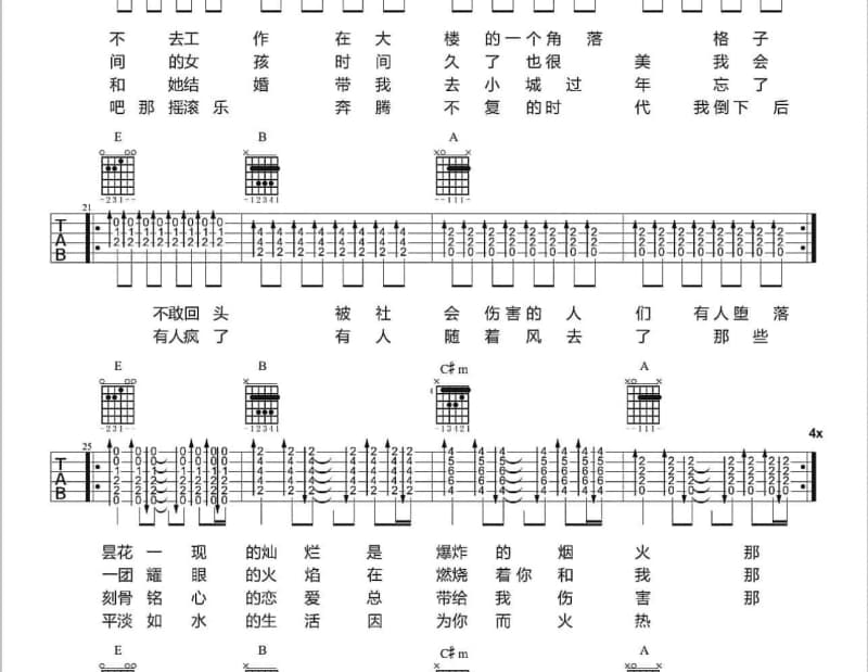 《梦的世界》吉他谱_李牧子