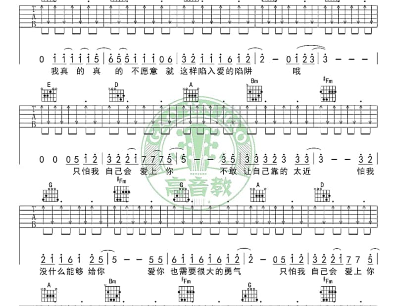 《了》吉他谱_刘柏辛Lexie