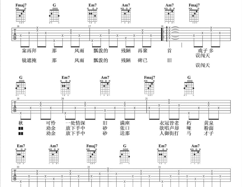 《In the night》吉他谱_李亚楠