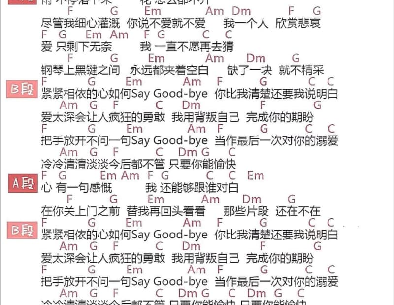 《只有我最摇摆》吉他谱_李宇春