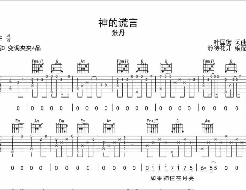 《百字明咒》吉他谱_李雨儿