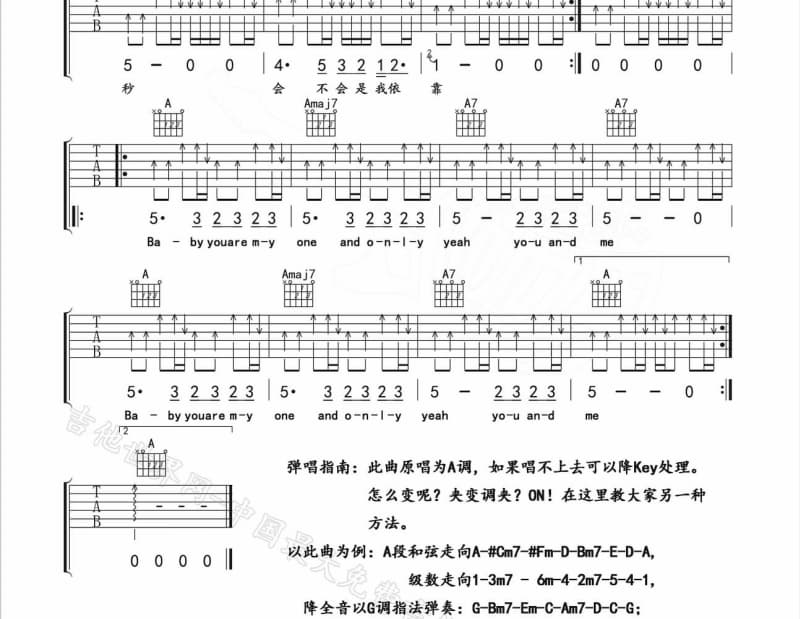 《不迁徙的候鸟》吉他谱_李雨儿