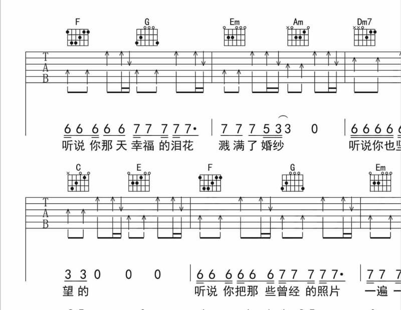 《红色恋人》吉他谱_李雨儿