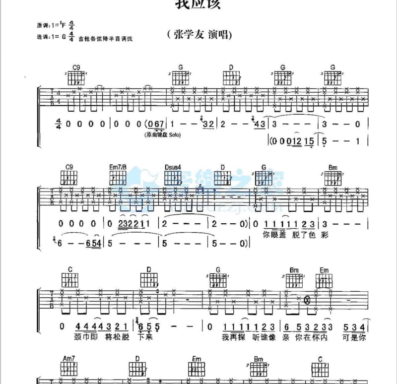 《我的黑胶盘》吉他谱_Bridge