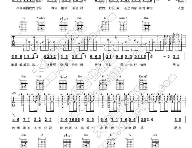 《思念霓裳》吉他谱_李昱和