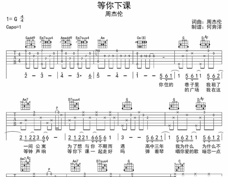 《幻听》吉他谱_林宝