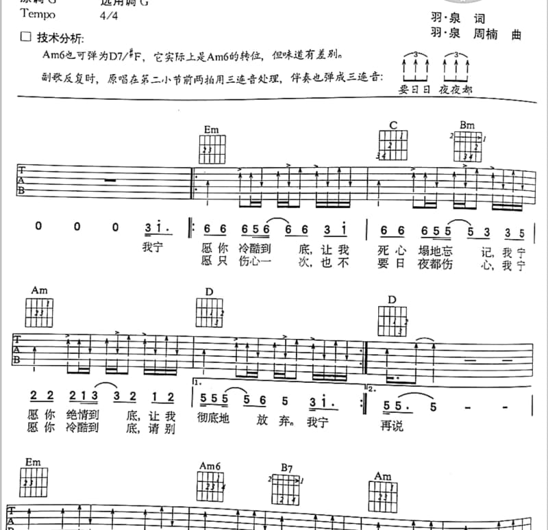 《夏天的风》吉他谱_马也