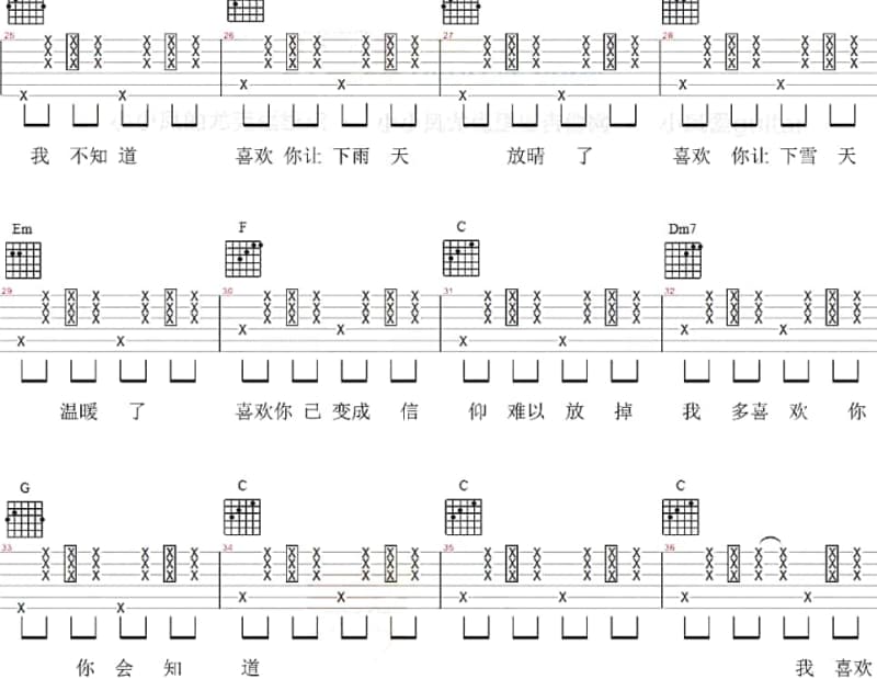 《洋溢》吉他谱_林娜