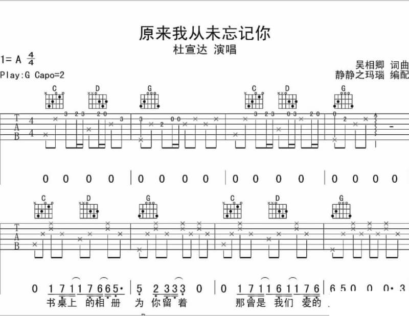 《梦魇》吉他谱_风小筝