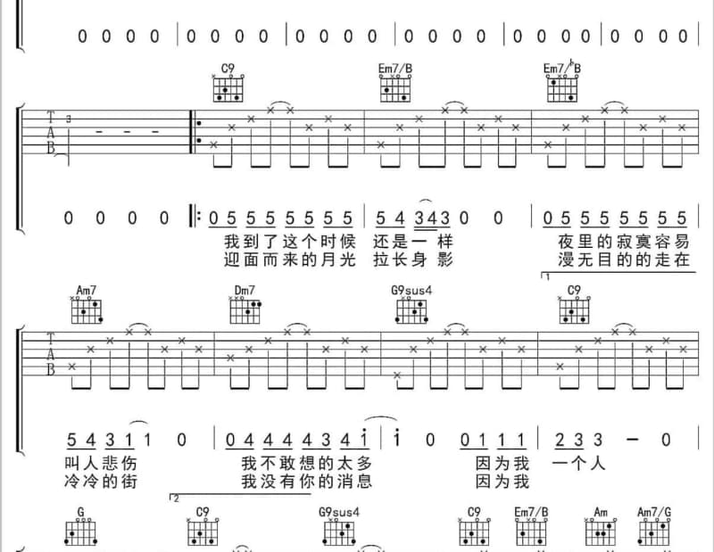 《观音心咒》吉他谱_林水莲