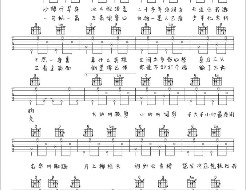 《藤云尚卿我家乡》吉他谱_林雅