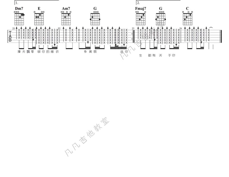《不必在乎我是谁》吉他谱_林忆莲