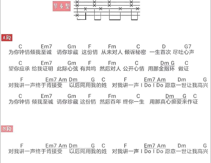 《下雨时总想起你》吉他谱_柳欢欢