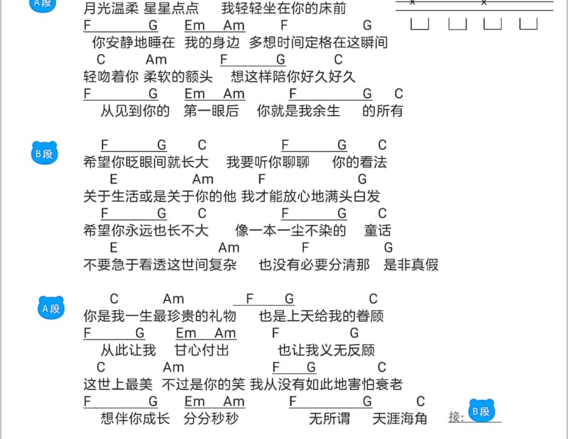 《多希望是我》吉他谱_龙梅子