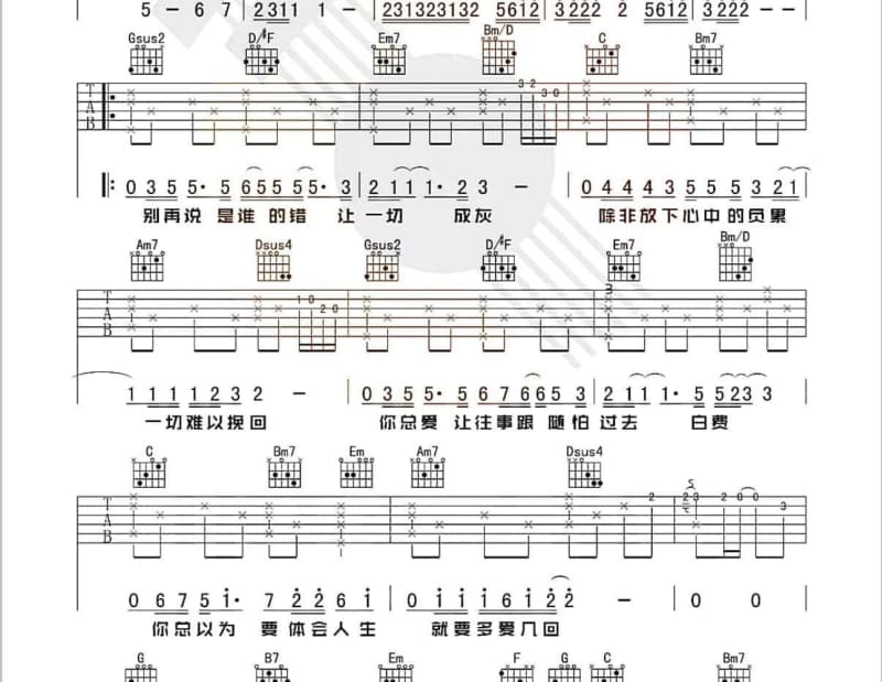 《没头脑和不高兴》吉他谱_洛少爷