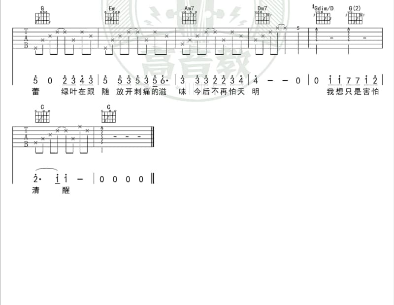 《再不让哥哥出门了》吉他谱_马田子