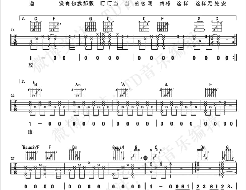 《雨夜的浪漫》吉他谱_曼里