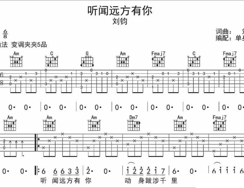 《True Love In My Heart》吉他谱_甘萍