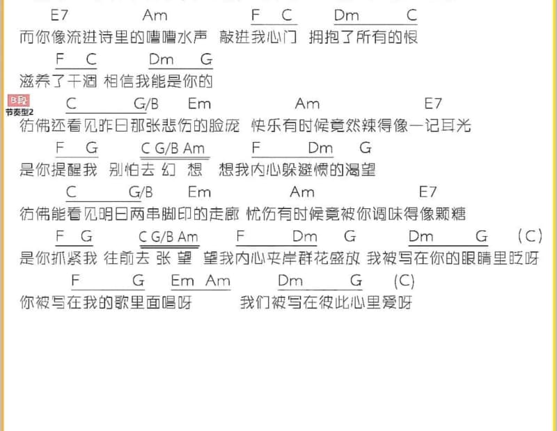 《太空舞步》吉他谱_萌熙月