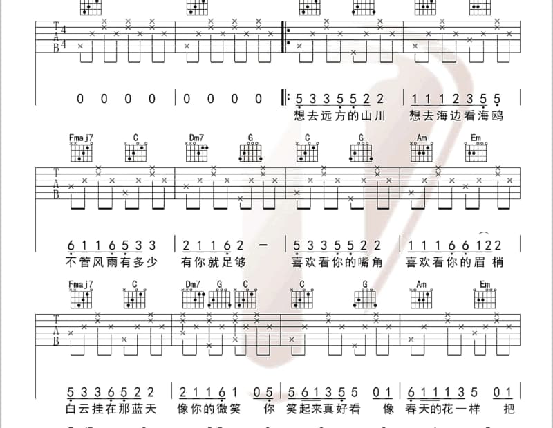 《煽风点火》吉他谱_孟佳