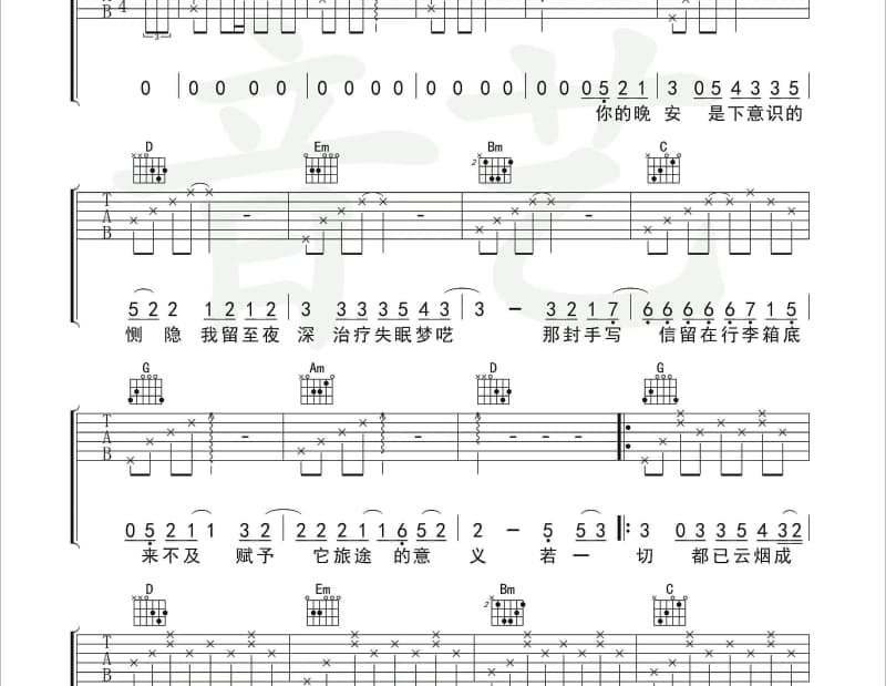 《谁主沉浮·千秋诉》吉他谱_梦璟saya