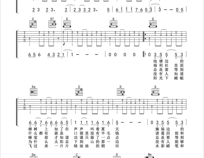 《I LOVE YOU》吉他谱_梦然