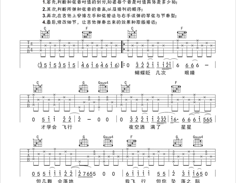 《高原红》吉他谱_刘露