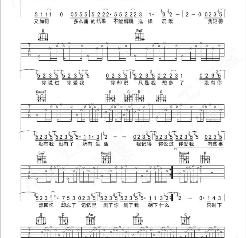 《大喜的日子》吉他谱_孟刚