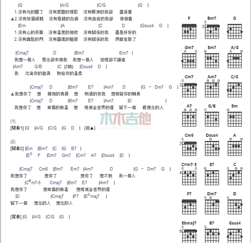 《呐嘶吼》吉他谱_孟子坤