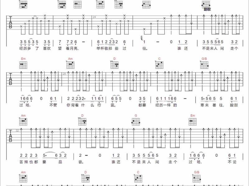 《甜蜜期》吉他谱_黄小黄