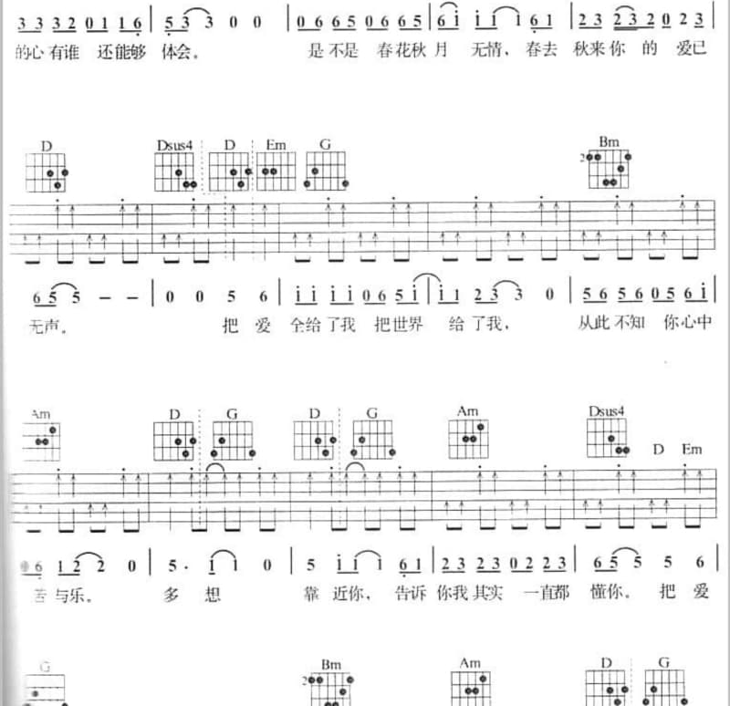 《挺好个人呐 抖音完整版》吉他谱_摩登兄弟刘宇宁