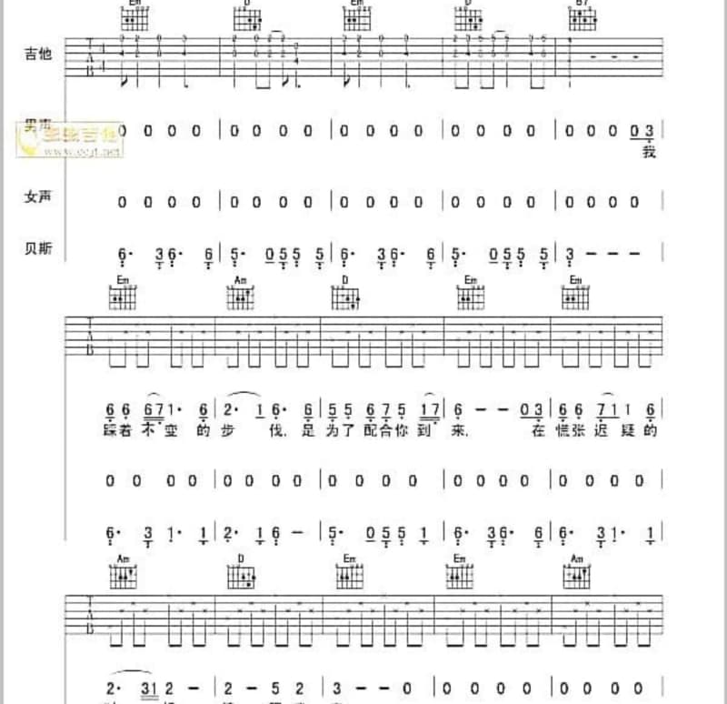 《曲甲的小随笔》吉他谱_你的大表哥曲甲