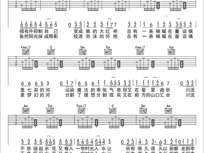 《陕西Biangbiang面》吉他谱_胡国强