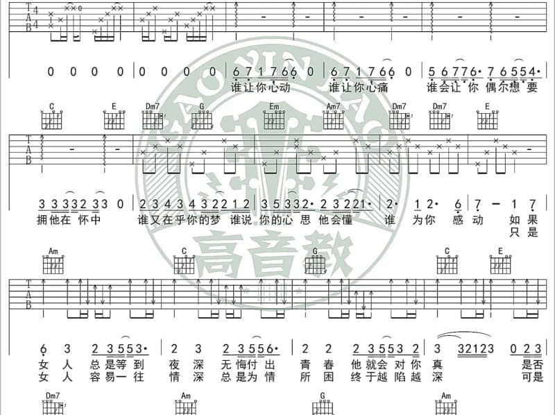 《年历》吉他谱_黄旭