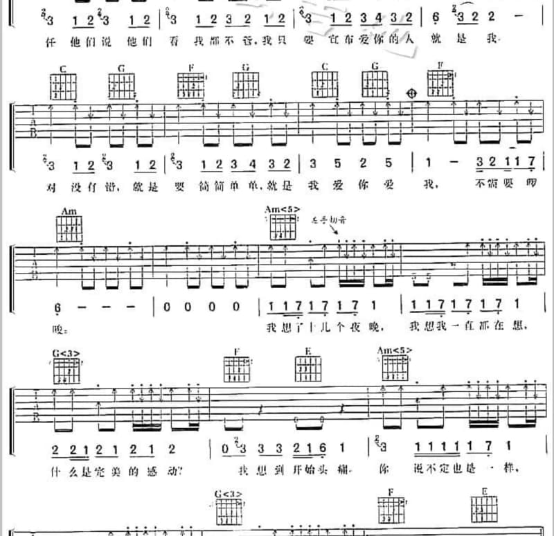 《如果声音不记得》吉他谱_欧阳巽涛