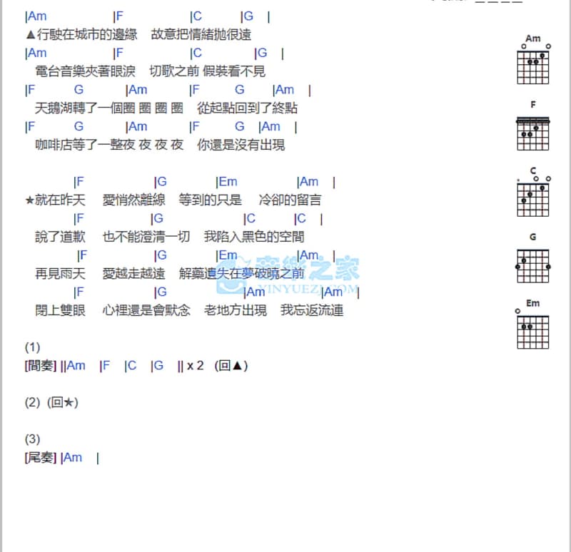 《我相信爱》吉他谱_彭钧
