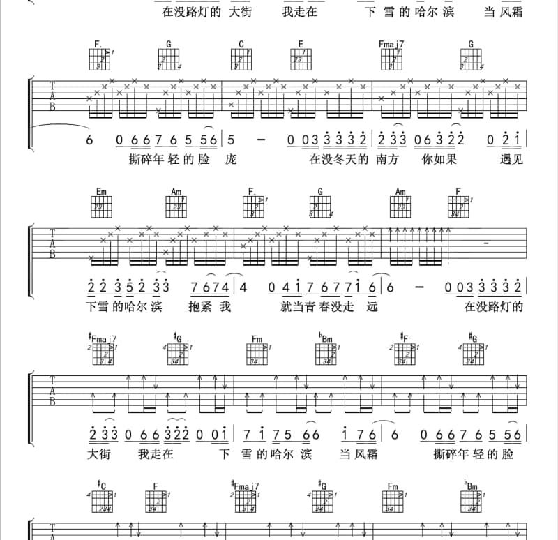 《夏日梦》吉他谱_鹏泊