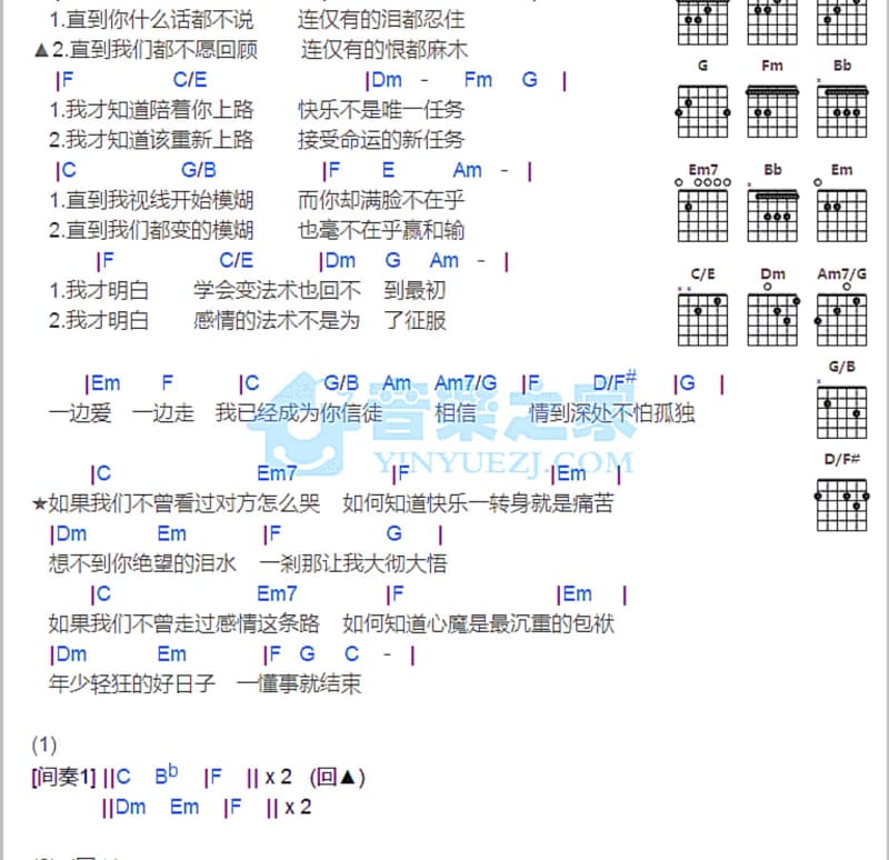 《照顾好自己》吉他谱_齐晨