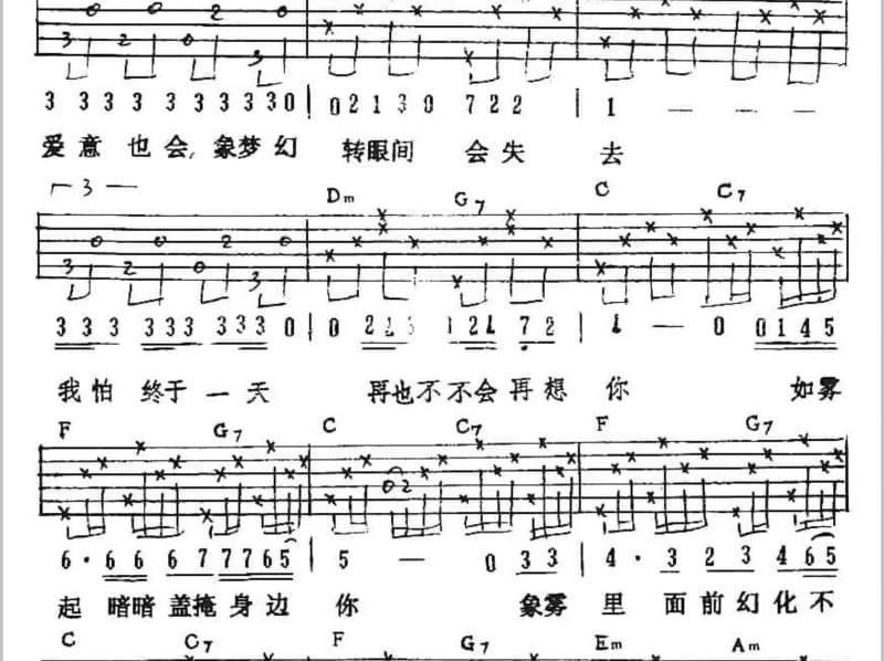 《相约夏天》吉他谱_黄湛熙
