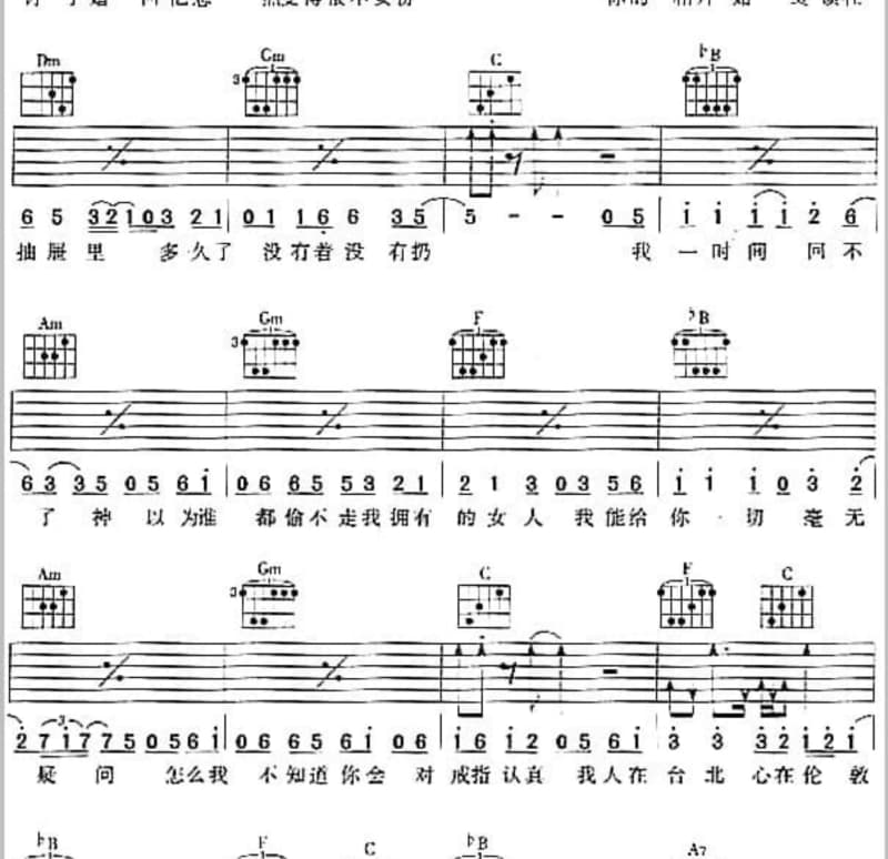 《Fall in love》吉他谱_曹格